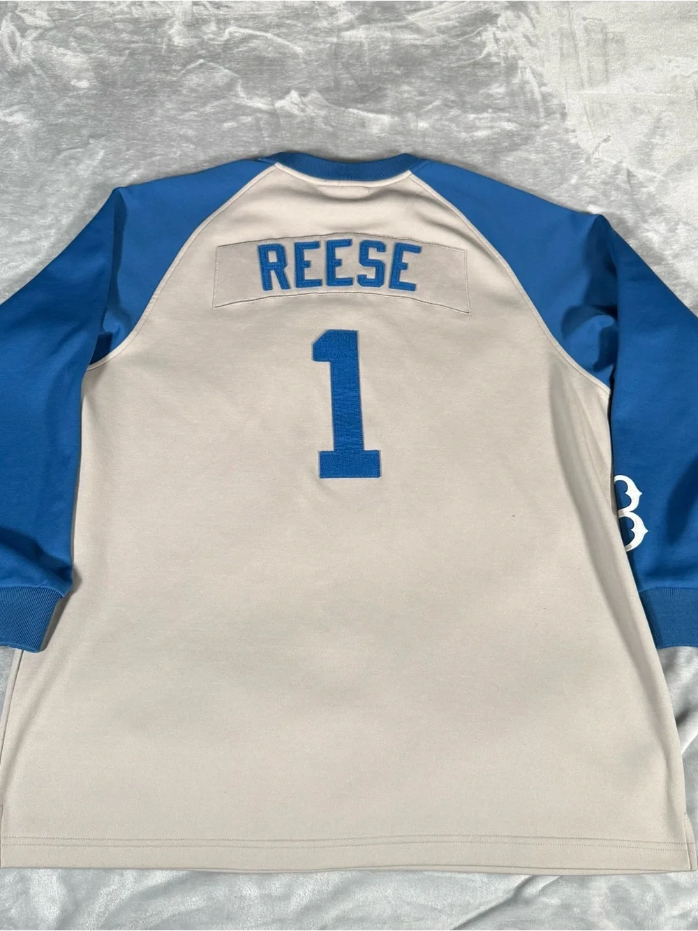 Vintage Nike Brooklyn Dodgers Pee Wee Reese Jersey Mens L Oversized Baggy Y2K
